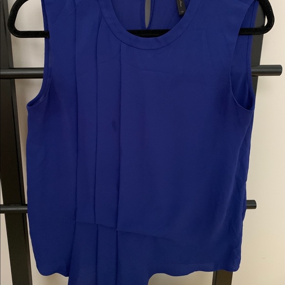 Vibrant blue sleeveless blouse - BCBG MaxAzria - Picture 3 of 3